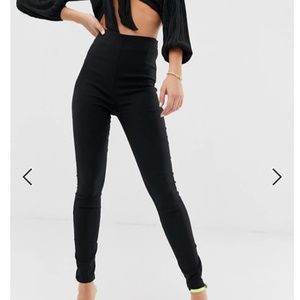 High Waist Black Trousers